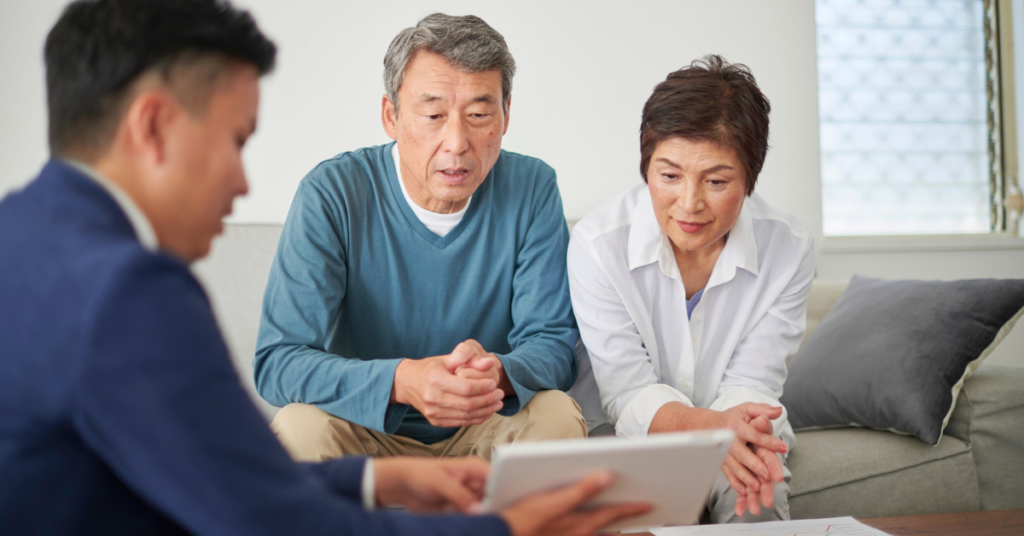 older couple learning about different types of trusts